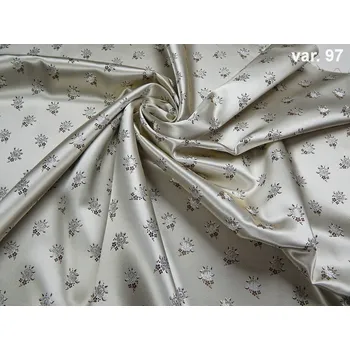 HEDVA ČESKÝ BROKÁT Ondrin 160 krojový brokát KVÍTEK smetanová | 97