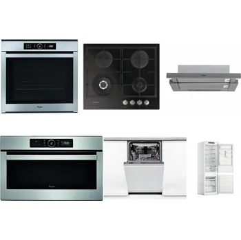 Set domácích spotřebičů WHIRLPOOL ABSOLUTE AKZM 8480 IX + WHIRLPOOL GOFL 629/NB + WHIRLPOOL AKR 749/1 IX + WHIRLPOOL ABSOLUTE AMW 730 IX + WHIRLPOOL WSIO 3O34 PFE X + WHIRLPOOL WHC18 T311
