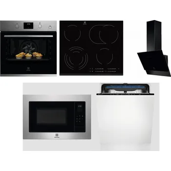 Set domácích spotřebičů ELECTROLUX KODGH70TX + ELECTROLUX EHF6547FXK + ELECTROLUX LFV616K + ELECTROLUX EMS4253TEX + ELECTROLUX EES48200L