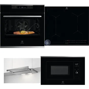 Set domácích spotřebičů ELECTROLUX KOBCS31X + ELECTROLUX EIS62449 + ELECTROLUX LFP326S + ELECTROLUX LMS2203EMX