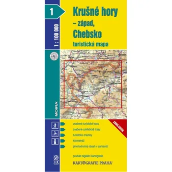 1:100T ( 1)-Krušné hory-západ,Chebsko (turistická mapa)
