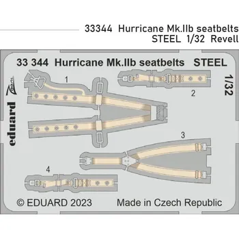 Plastikový model Eduard 1/32 Hurricane Mk.IIb seatbelts STEEL (REVELL)