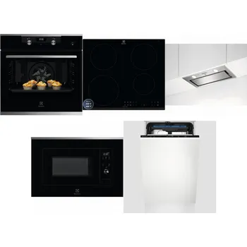 Set domácích spotřebičů ELECTROLUX KODEH70X + ELECTROLUX LIR60433B + ELECTROLUX LFG716X + ELECTROLUX LMS2203EMX + ELECTROLUX EEM23100L