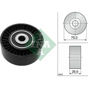 Vratná/vodicí kladka, klínový žebrový řemen Schaeffler INA 532 0544 10