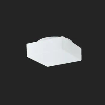 OSMONT LIN59178 LINA 2 stropní/nástěnné skleněné svítidlo bílá IP43 3000 K 15W LED nouzové kombinované 3 h