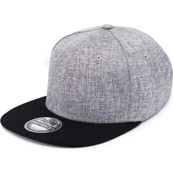 Kšiltovka Kšiltovka COFEE SNAP MELANGE, barva melírová šedá - černá