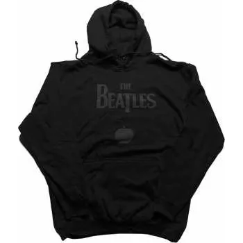 Pánská mikina Merch The Beatles: The Beatles Unisex Pullover Hoodie: Drop T Logo & Apple (puff Print) (medium) M