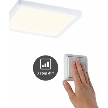 Koupelnové svítidlo PAULMANN LED vestavné svítidlo Areo VariFit IP44 3-krokové-stmívatelné 175x175mm 13W 3.000K bílá 930.53