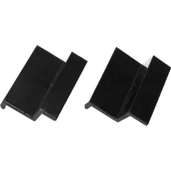 Stavebniny Nastavitelný koncový úchyt černý 30mm