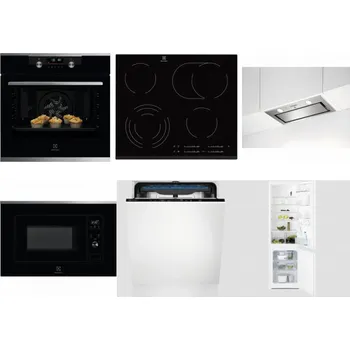 Set domácích spotřebičů ELECTROLUX KODDP77X + ELECTROLUX EHF6547FXK + ELECTROLUX LFG716X + ELECTROLUX LMS2203EMX + ELECTROLUX EES48200L + ELECTROLUX LNT3LF18S