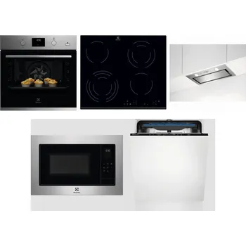 Set domácích spotřebičů ELECTROLUX KODGH70TX + ELECTROLUX EHF6343FOK + ELECTROLUX LFG716X + ELECTROLUX EMS4253TEX + ELECTROLUX EES48200L