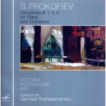 Zahraniční hudba PROKOFIEV Piano Concertos 1,4,5 (CD) (Viktoria Postnikova, USSR Ministry of Culture SO, Gennadi Roshdestvensky)