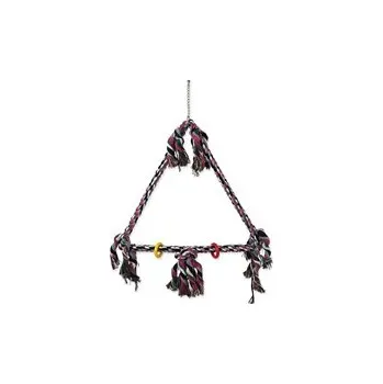 Hračka pro ptáka Houpačka BJ barevná s provazy 70x46 cm