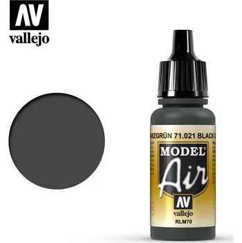 Modelářská barva Vallejo Model Air: Black Green RLM70 17ml - airbrush barva na modely