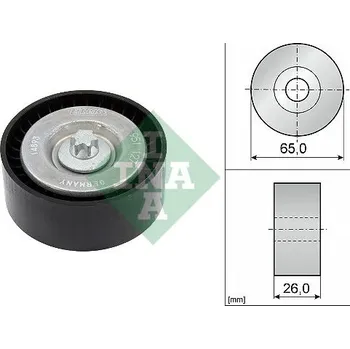 Vratná/vodicí kladka, klínový žebrový řemen Schaeffler INA 532 0630 10