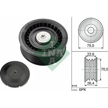 Vratná/vodicí kladka, klínový žebrový řemen Schaeffler INA 532 0344 10