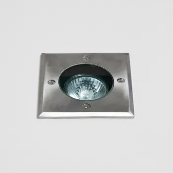 Venkovní osvětlení ASTRO venkovní zemní svítidlo Gramos Square 6W GU10 kartáč. ocel 1312003
