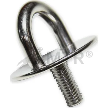 Tesařské kování MTR Deska s okem a šroubem kruhová, nerezová Varianta: Deska s okem a šroubem kruhová, nerezová 8,0x50mm nerez A2