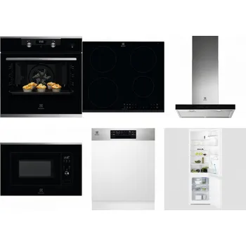 Set domácích spotřebičů ELECTROLUX KODEH70X + ELECTROLUX LIR60430 + ELECTROLUX LFT766X + ELECTROLUX LMS2203EMX + ELECTROLUX EEM48300IX + ELECTROLUX LNT3LF18S