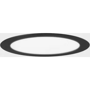 Bodové svítidlo KOHL-Lighting DISC zapuštěné svítidlo s rámečkem pr. 172 mm černá 12 W CRI 80 4000K Non-Dimm