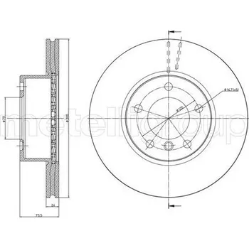 Brzdový kotouč Brzdový kotouč METELLI 23-0870C