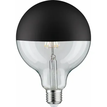 Žárovka PAULMANN LED Globe 6,5 W E27 zrcadlový svrchlík černá mat teplá bílá stmívatelné 286.79