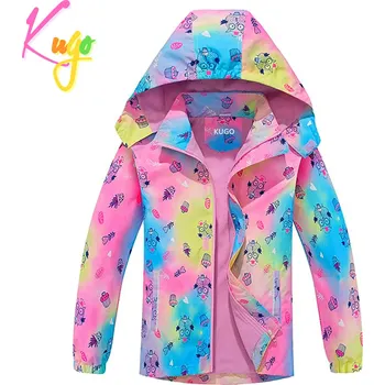 Dívčí bunda Dívčí jarní, podzimní bunda - KUGO B2850, růžová Barva: Růžová, Velikost: 98