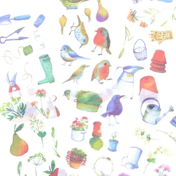 Náplň do diáře CuteArt Samolepky - Gardening, 6 archů