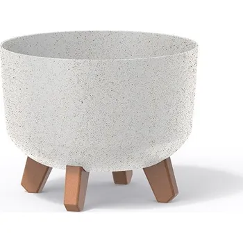 Květináč Květináč GLOWE STANDARD ECO na nožičkách bílý, varianta 33,9 cm