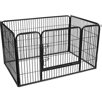 ohrádka pro psa Feandrea Alejna ohrádka pro psy černá 122 x 80 x 70 cm