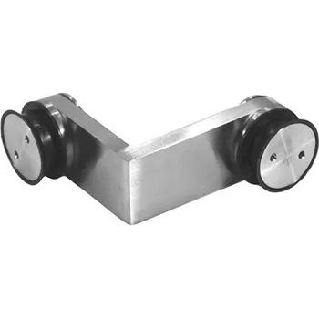 Nábytkové kování Industriální spojka sklo-sklo 90° FC06