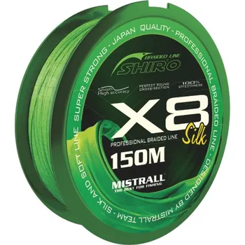 Mistrall pletená šňůra Shiro Silk X8 0,32mm 150m zelená
