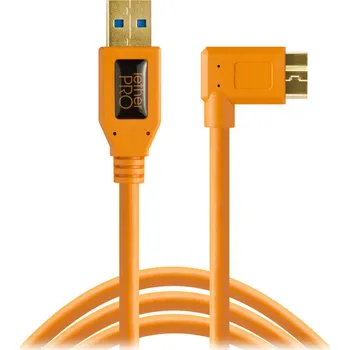 Kabel do PC Tether Tools TetherPro USB 3.0 na Micro-B (zahnutý konektor) 4,6 m oranžový CU61RT15-ORG