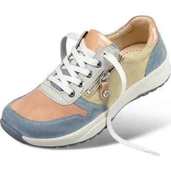 Dámská zdravotní obuv Dámské módní tenisky se zipem, velurová useň, modrá, velikost: 40