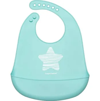 Bryndák Canpol babies Pastels silikonový bryndák s kapsou modrý