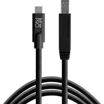 Kabel do PC Tether Tools TetherPro USB-C na 3.0 USB-B 4,6 m černý CUC3415-BLK