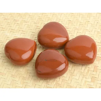 Přírodní kámen Červený jaspis srdce 35mm