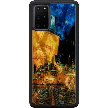 Pouzdro na mobilní telefon Pouzdro iKins pro Samsung Galaxy S20+ terasa kavárny černé