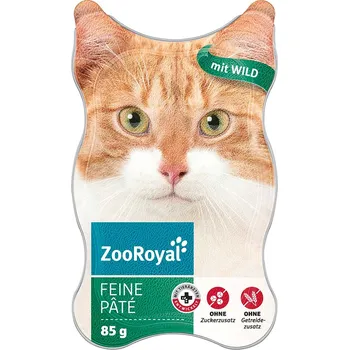 Krmivo pro kočku ZooRoyal jemná paštika se zvěřinou 18 × 85 g