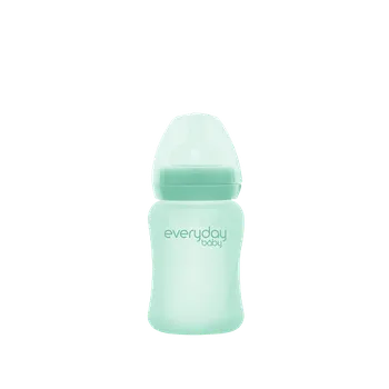 Kojenecká láhev Everyday Baby skleněná láhev 150 ml, Mint Green