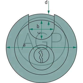 Zabzepeční vozidel Diskový zámek pro zabezpečení tažného kloubu přívěsu proti krádeži