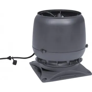 Domácí ventilátor Vilpe Vilpe E190S Ø125 + montážní deska 300x300 mm Střešní ventilátor šedá