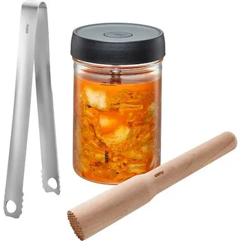 Zavařovací sklenice GEFU Nativo fermentační sada 4 ks 1 l