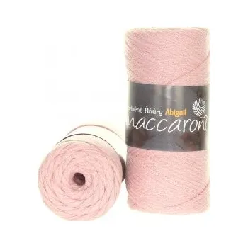 Příze Maccaroni Abigail 3 mm světlá starorůžová (Špagátová příze Abigail 3 mm světlá starorůžová)