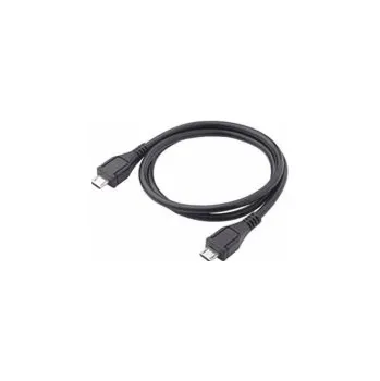 Datový kabel Akyga USB 2.0 microB-microB 0.6m/černá