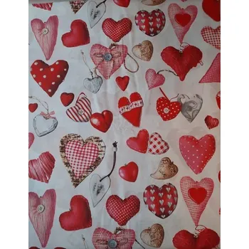 LÁTKA š.160 POLŠTÁŘKOVÁ SRDÍČKA BÍLÁ