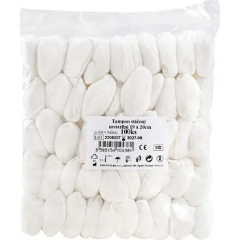 Krytí na ránu Tampón stáčený z gázy nester.19x20 100ks Steriwund