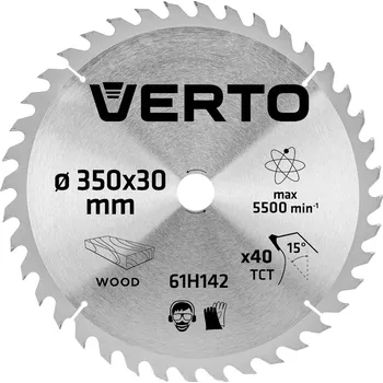 Pilový kotouč VERTO Pilové kotouče s HM hroty 350 x 30 mm, 40 zubů