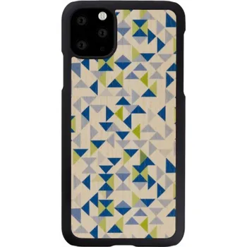 Pouzdro na mobilní telefon MAN&WOOD SmartPhone case iPhone 11 Pro Max blue triangle black