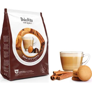 Dolce Vita Italfoods Dolce Vita BISCOTTONE do Dolce Gusto 16 kusů kapslí